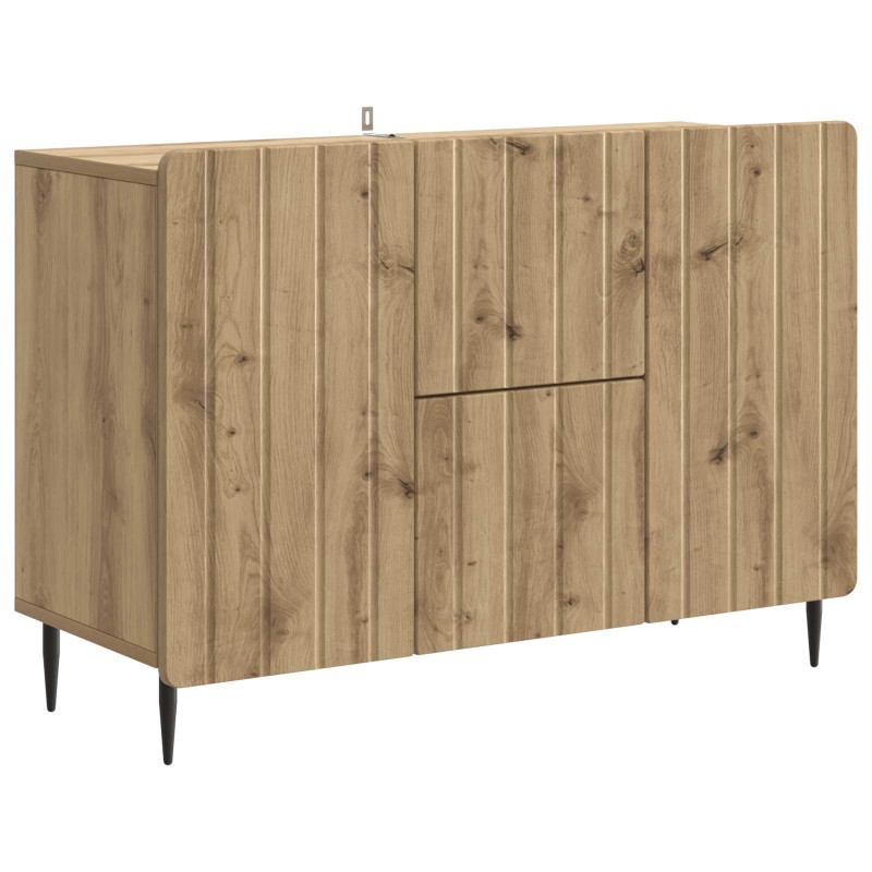 vidaXL Πλαϊνό γραφείο Artisan Δρυς 89 x 34,5 x 62 εκ.