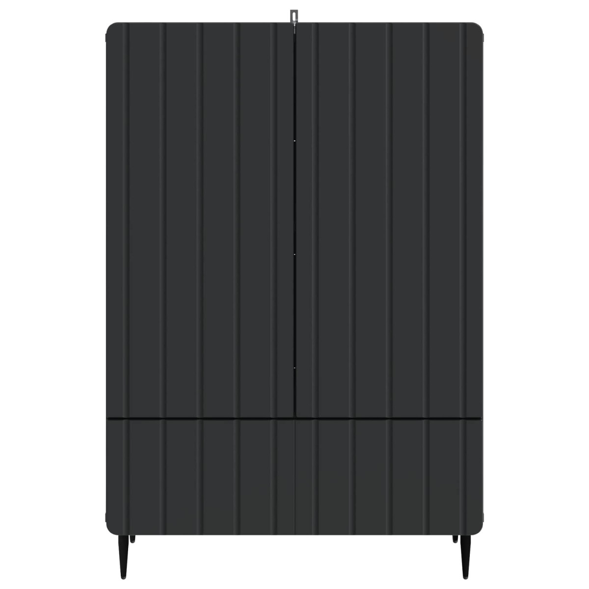 vidaXL Πλαϊνό γραφείο Μαύρο 66 x 34,5 x 97 εκ. Επεξεργασμένο Ξύλο