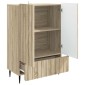 vidaXL Πλαϊνό γραφείο με συρτάρι Sonoma Δρυς 66 x 34,5 x 97 εκ.