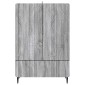 vidaXL Πλαϊνό γραφείο με συρτάρι Γκρι Sonoma 66 x 34,5 x 97 εκ.