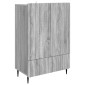 vidaXL Πλαϊνό γραφείο με συρτάρι Γκρι Sonoma 66 x 34,5 x 97 εκ.