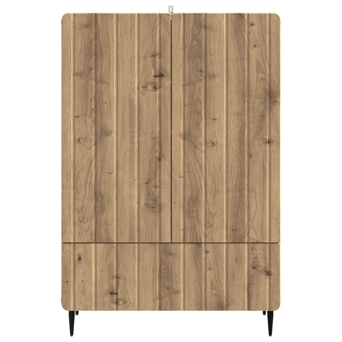 vidaXL Πλαϊνό γραφείο Artisan Δρυς 66 x 34,5 x 97 εκ.