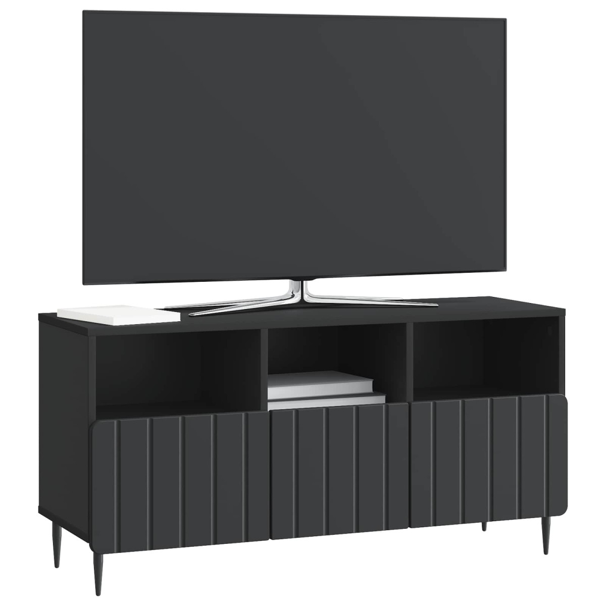 vidaXL Ντουλάπι TV Μαύρο 102 x 34,5 x 50 εκ. Επεξεργασμένο Ξύλο