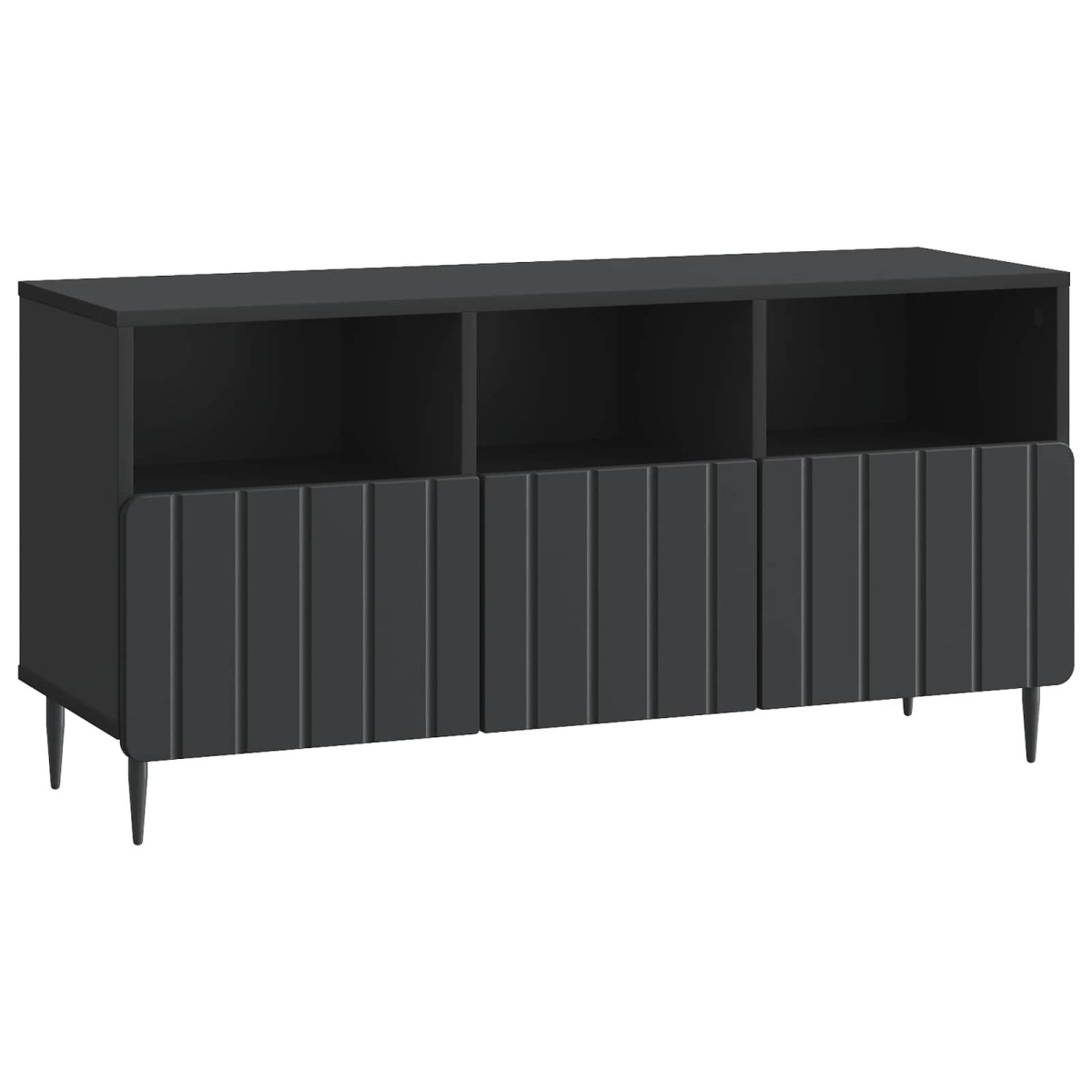 vidaXL Ντουλάπι TV Μαύρο 102 x 34,5 x 50 εκ. Επεξεργασμένο Ξύλο