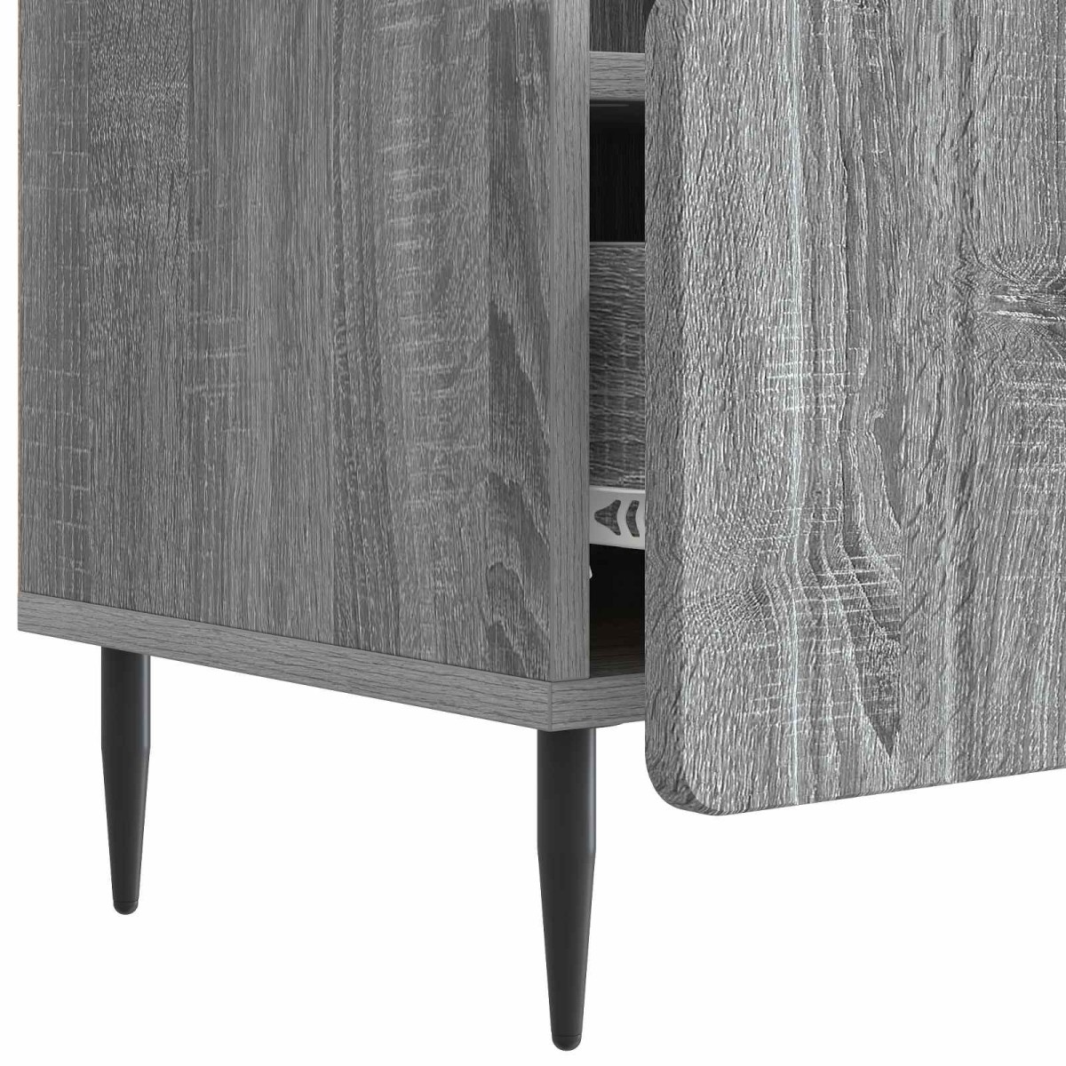 vidaXL Ντουλάπι TV Γκρι Sonoma 102 x 34,5 x 50 εκ. Επεξεργασμένο Ξύλο