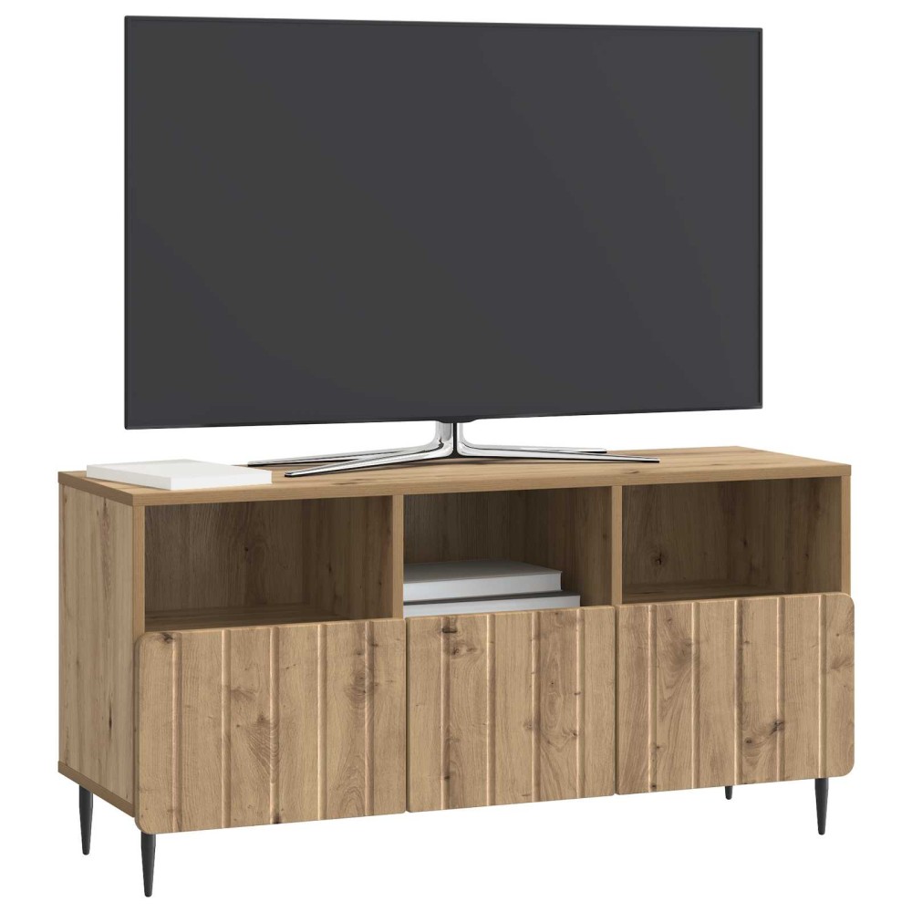 vidaXL Ντουλάπι TV 102 x 34,5 x 50 εκ. Artisan Δρυς Επεξεργασμένο Ξύλο