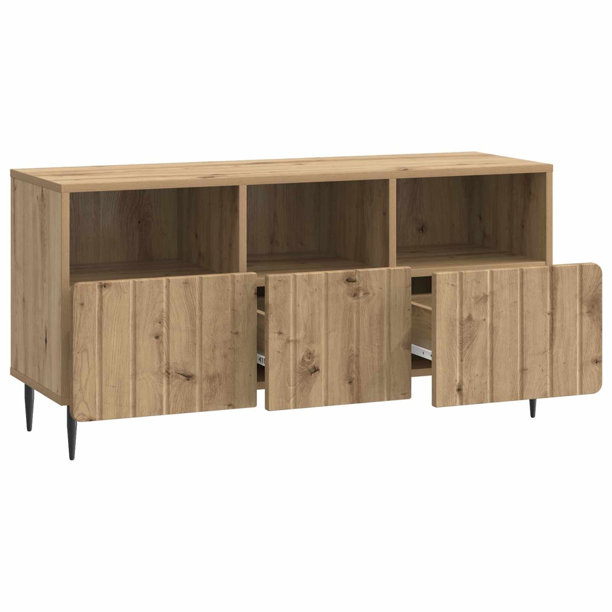 vidaXL Ντουλάπι TV 102 x 34,5 x 50 εκ. Artisan Δρυς Επεξεργασμένο Ξύλο