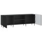 vidaXL Ντουλάπι TV Μαύρο 150 x 31 x 52 εκ. Επεξεργασμένο Ξύλο