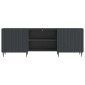 vidaXL Ντουλάπι TV Μαύρο 150 x 31 x 52 εκ. Επεξεργασμένο Ξύλο
