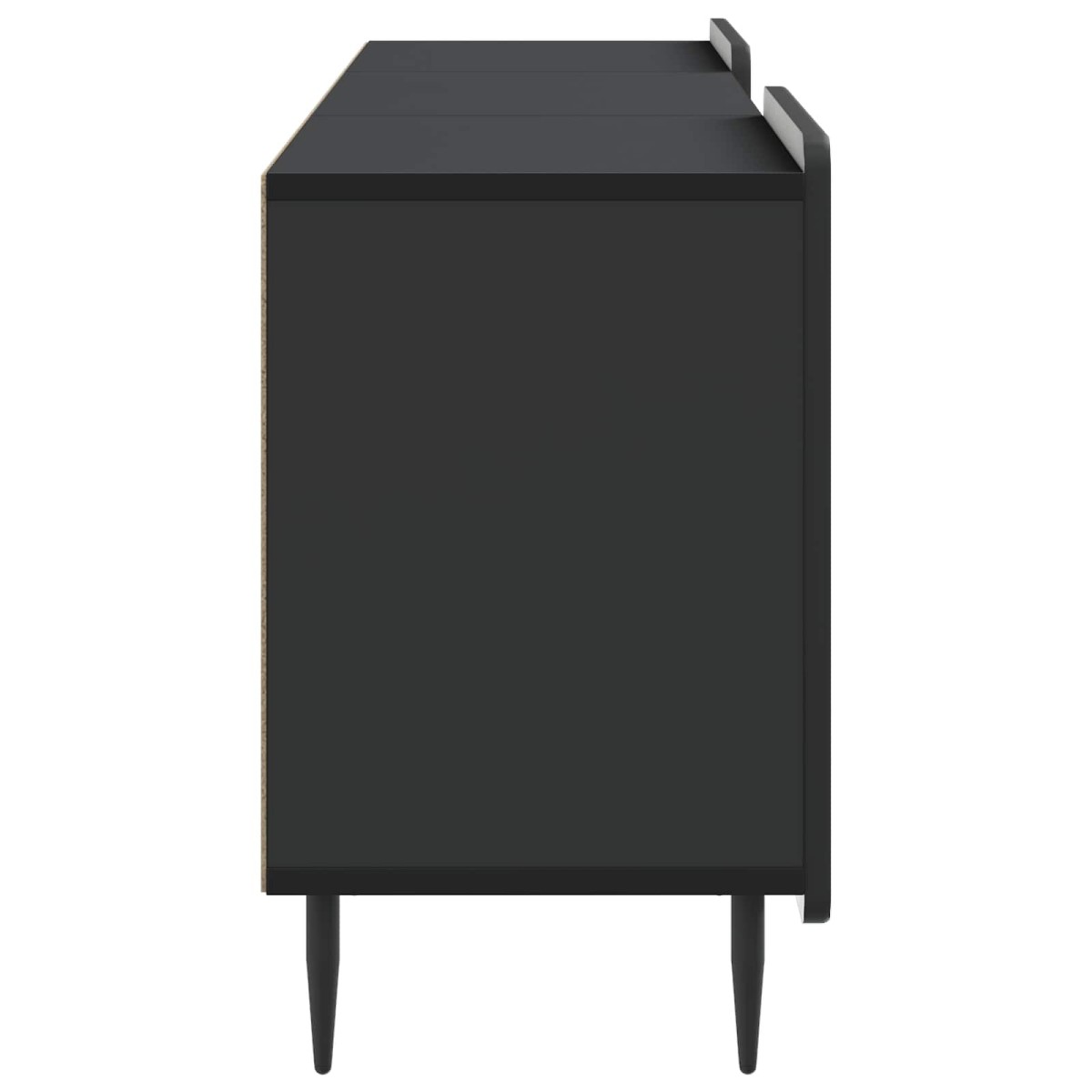 vidaXL Ντουλάπι TV Μαύρο 150 x 31 x 52 εκ. Επεξεργασμένο Ξύλο
