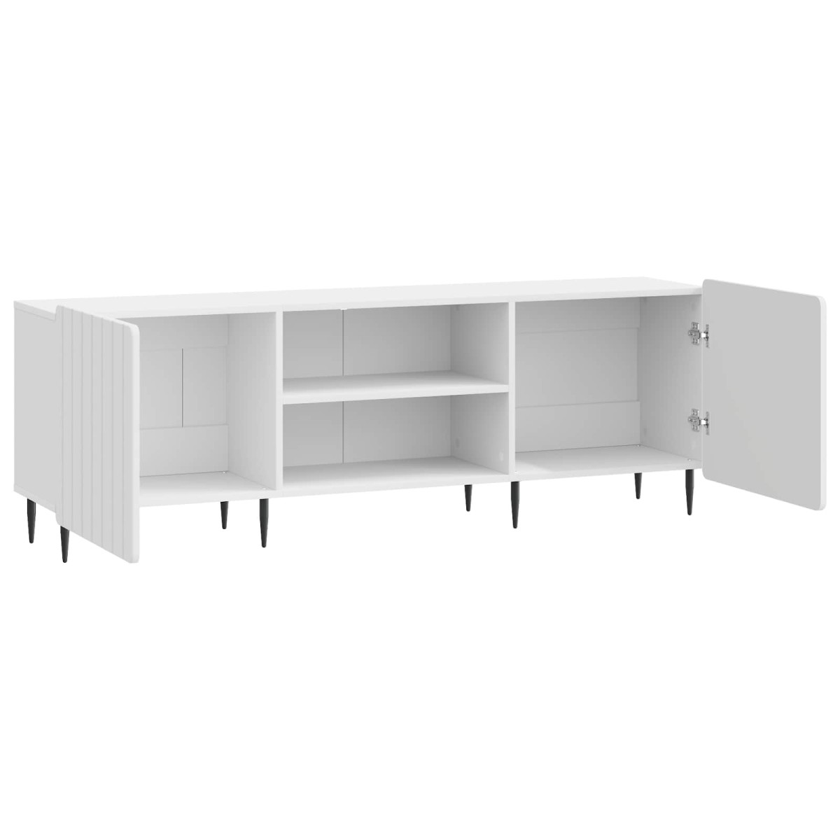 vidaXL Ντουλάπι TV Γυαλιστερό Λευκό 150 x 31 x 52 εκ.
