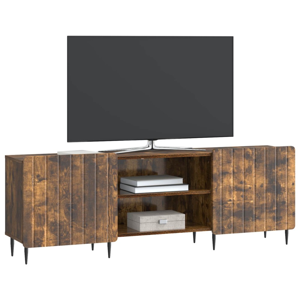 vidaXL Ντουλάπι TV Καπνισμένο Ξύλο Δρυός 150 x 31 x 52 εκ.