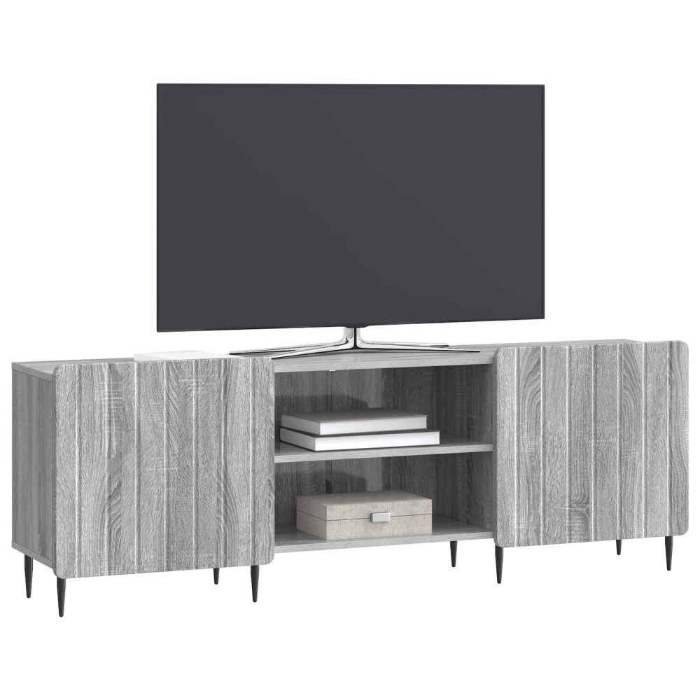vidaXL Ντουλάπι TV Γκρι Sonoma 150 x 31 x 52 εκ. Επεξεργασμένο Ξύλο