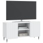 vidaXL Ντουλάπι TV Λευκό 102 x 34,5 x 52 εκ Επεξεργασμένο Ξύλο