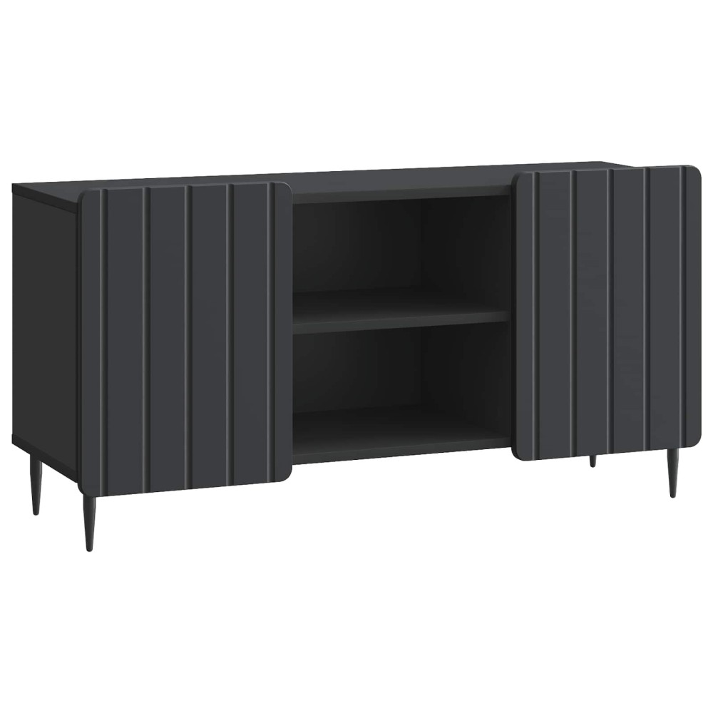 vidaXL Ντουλάπι TV Μαύρο 102 x 34,5 x 52 εκ Επεξεργασμένο Ξύλο