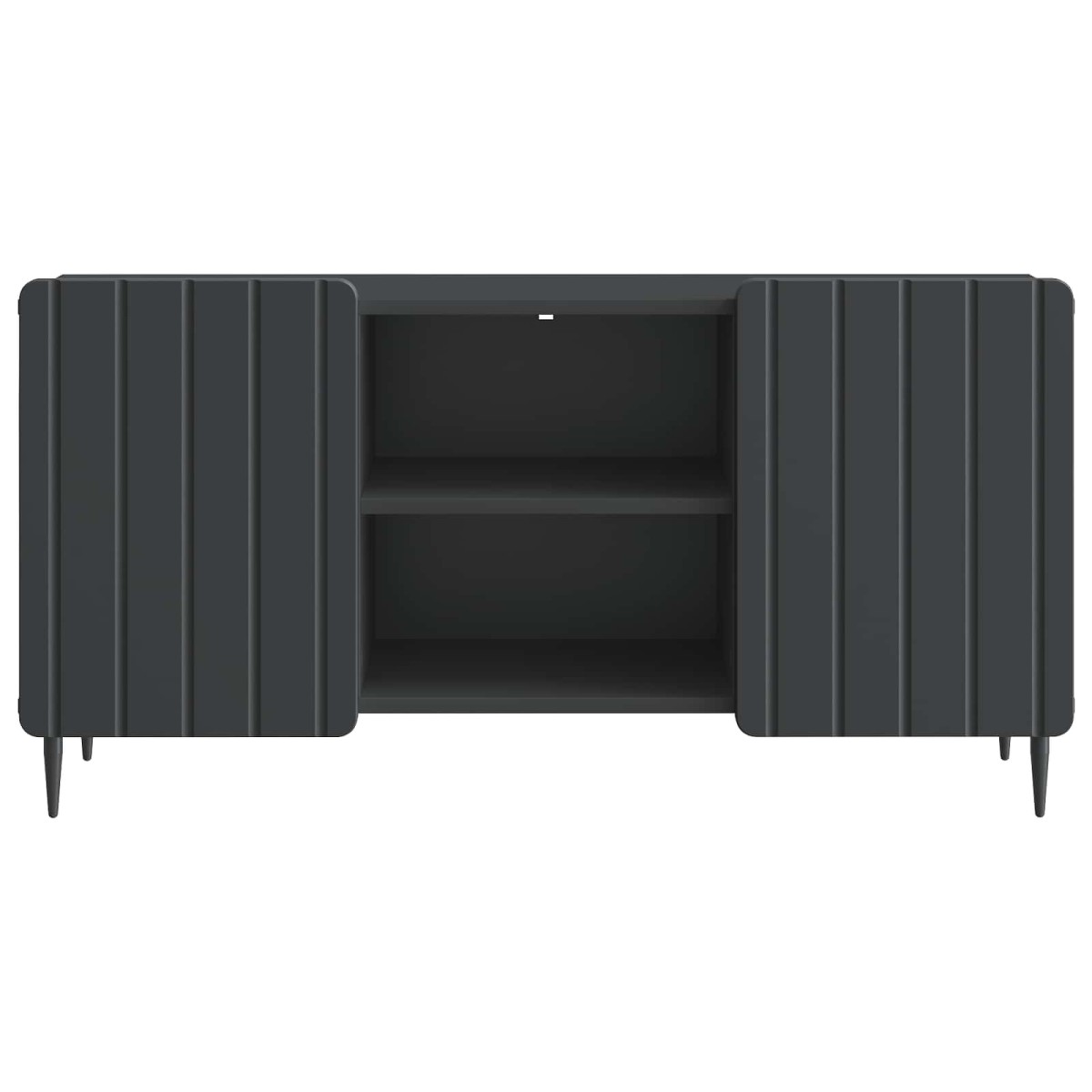 vidaXL Ντουλάπι TV Μαύρο 102 x 34,5 x 52 εκ Επεξεργασμένο Ξύλο
