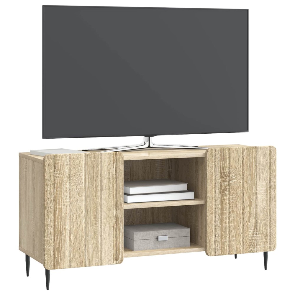 vidaXL Ντουλάπι TV Sonoma Δρυς 102 x 34,5 x 52 εκ Επεξεργασμένο Ξύλο