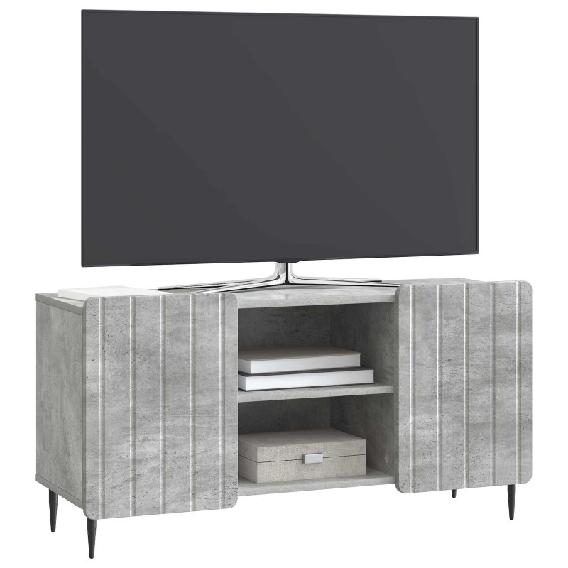 vidaXL Ντουλάπι TV Γκρι Σκυροδέματος 102 x 34,5 x 52 εκ