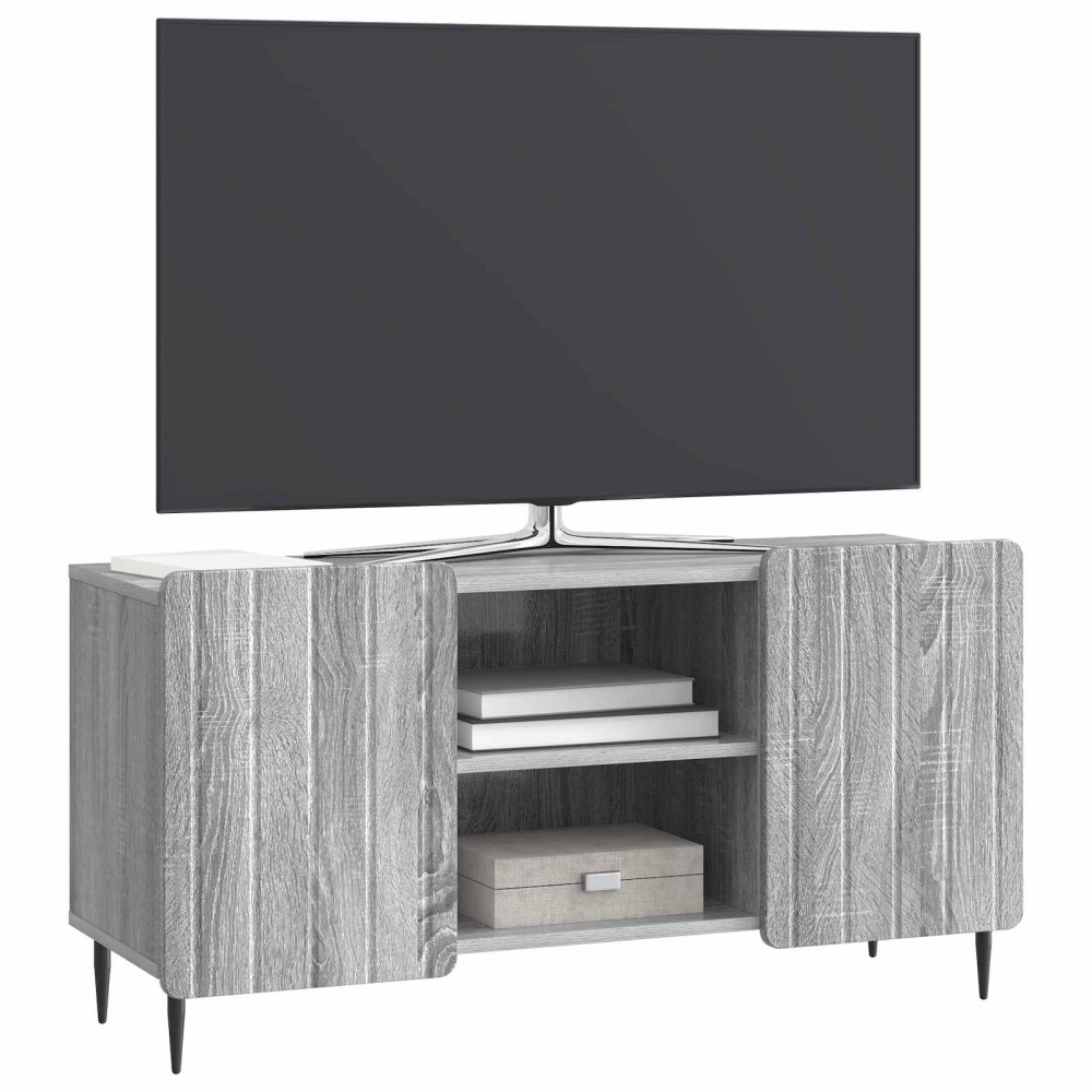 vidaXL Ντουλάπι TV Γκρι Sonoma 102 x 34,5 x 52 εκ Επεξεργασμένο Ξύλο