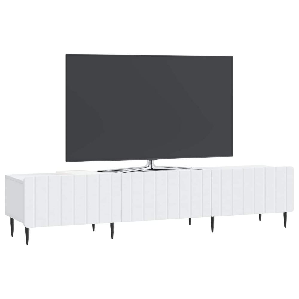 vidaXL Ντουλάπι TV Λευκό 147 x 34,5 x 32 εκ Επεξεργασμένο Ξύλο