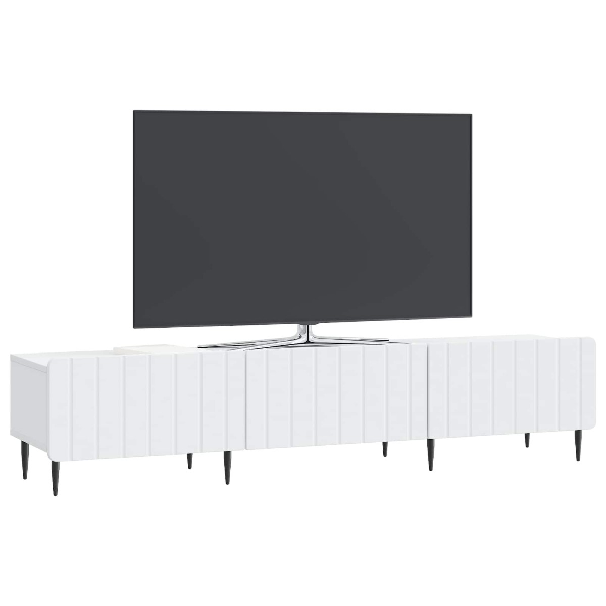 vidaXL Ντουλάπι TV Λευκό 147 x 34,5 x 32 εκ Επεξεργασμένο Ξύλο