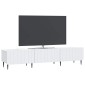 vidaXL Ντουλάπι TV Λευκό 147 x 34,5 x 32 εκ Επεξεργασμένο Ξύλο