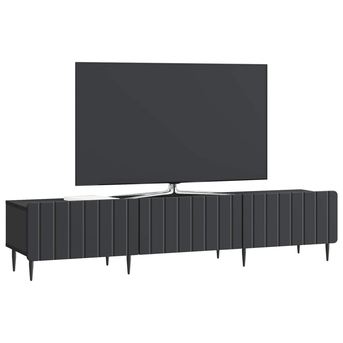 vidaXL Ντουλάπι TV Μαύρο 147 x 34,5 x 32 εκ Επεξεργασμένο Ξύλο