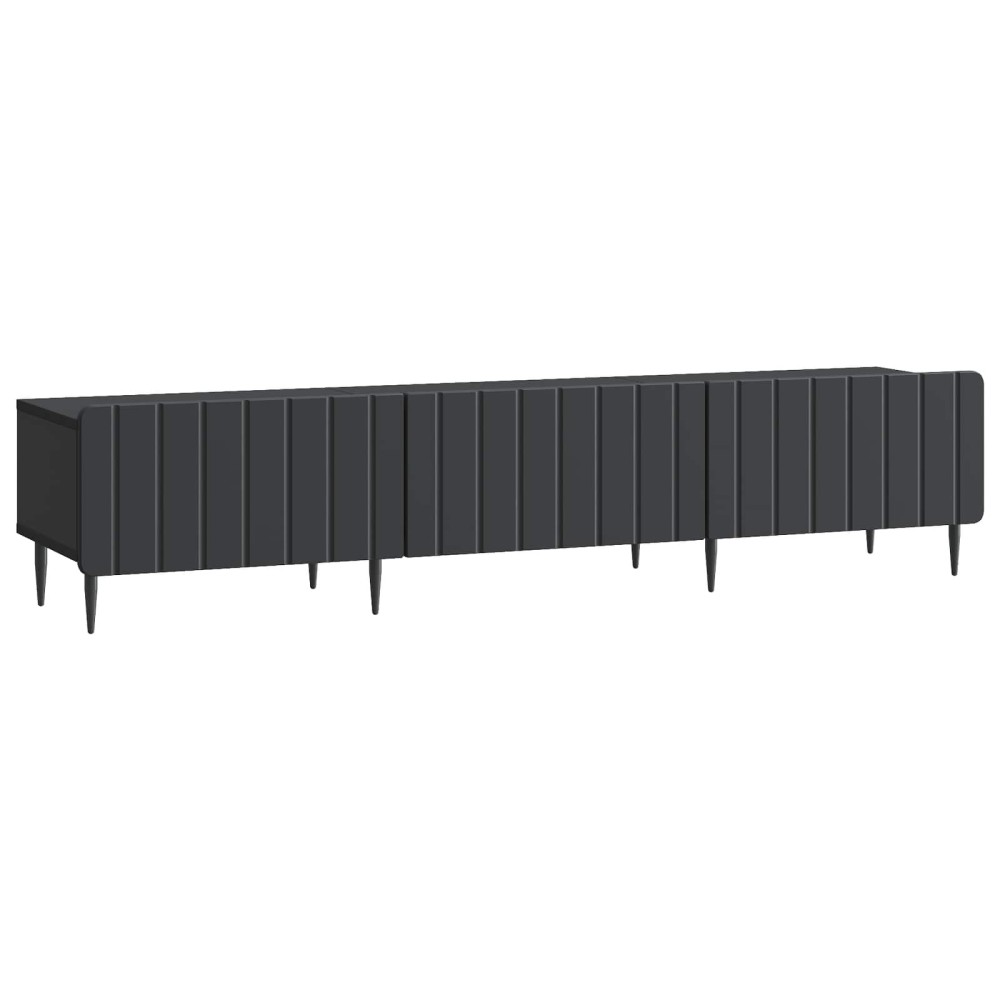vidaXL Ντουλάπι TV Μαύρο 147 x 34,5 x 32 εκ Επεξεργασμένο Ξύλο