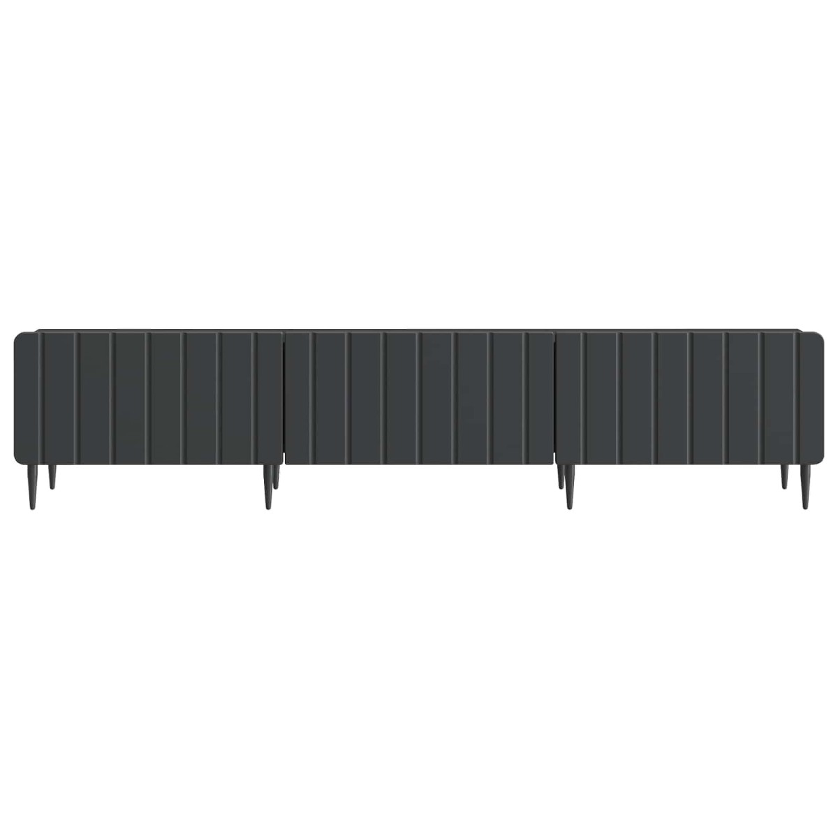 vidaXL Ντουλάπι TV Μαύρο 147 x 34,5 x 32 εκ Επεξεργασμένο Ξύλο