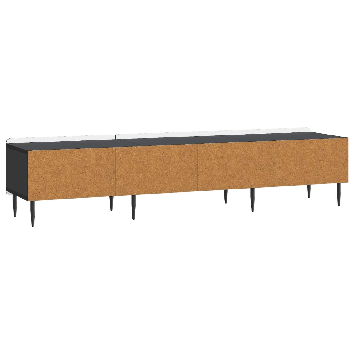 vidaXL Ντουλάπι TV Μαύρο 147 x 34,5 x 32 εκ Επεξεργασμένο Ξύλο