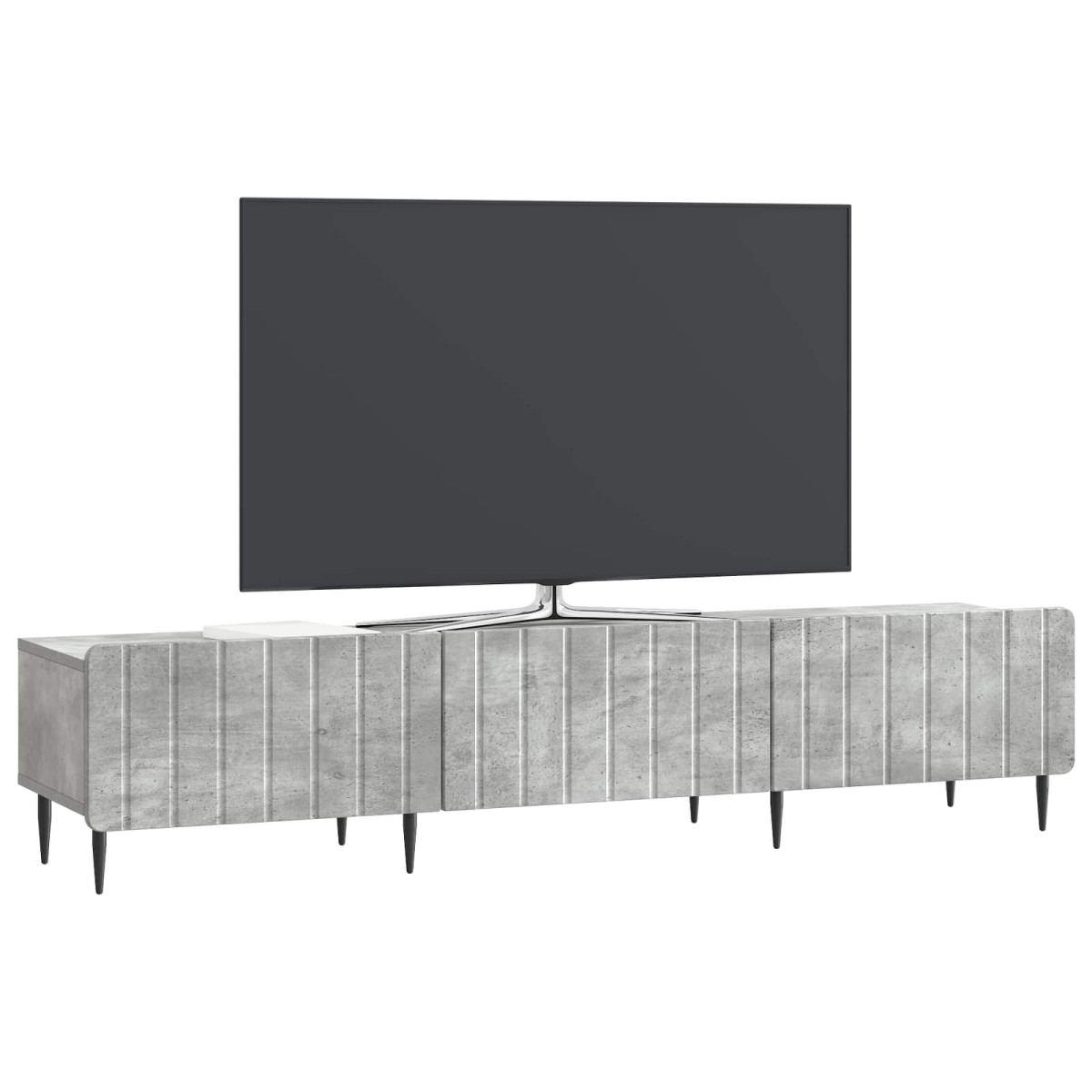 vidaXL Ντουλάπι TV με συρτάρι Γκρι Σκυροδέματος 147 x 34,5 x 32 εκ