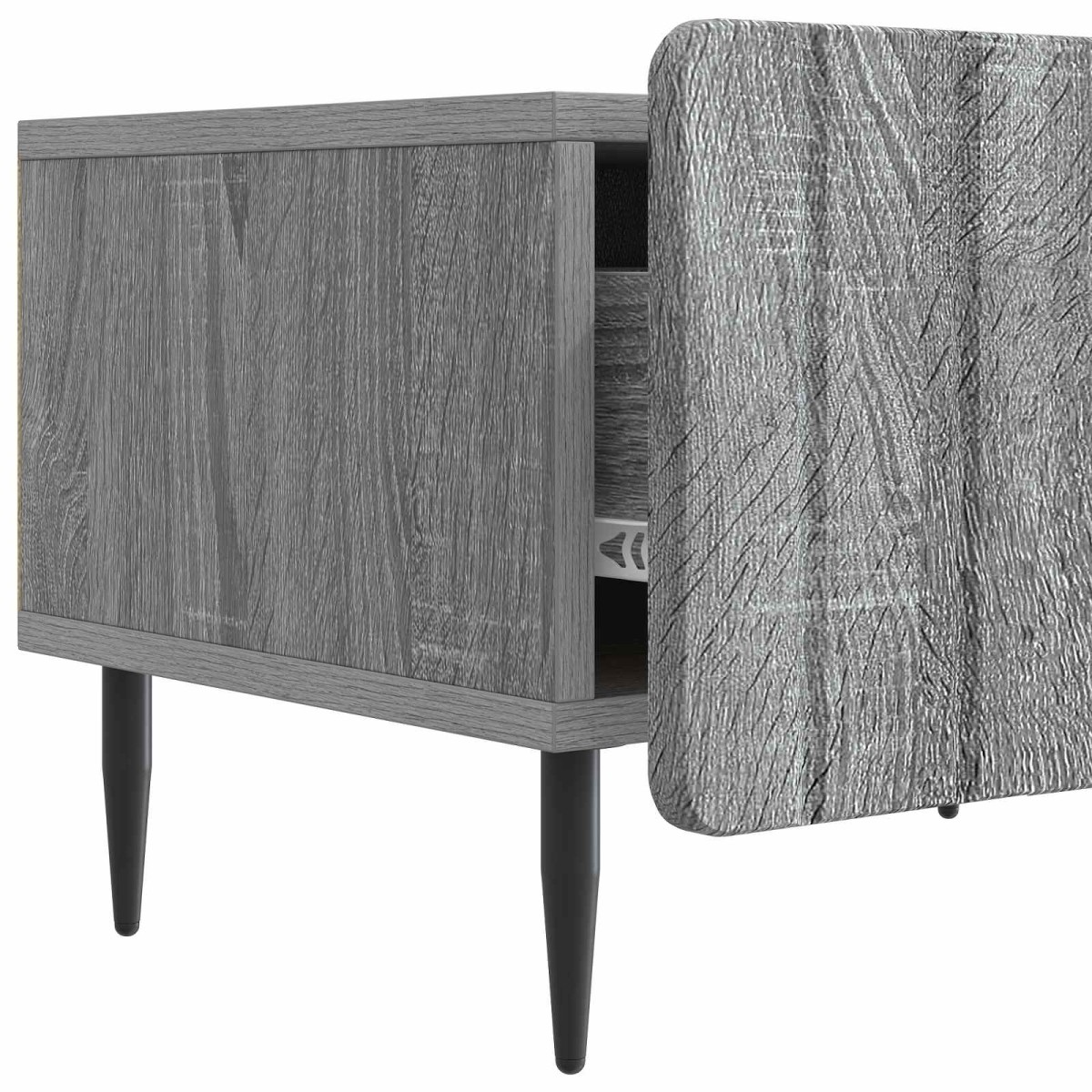 vidaXL Ντουλάπι TV Γκρι Sonoma 147 x 34,5 x 32 εκ Επεξεργασμένο Ξύλο