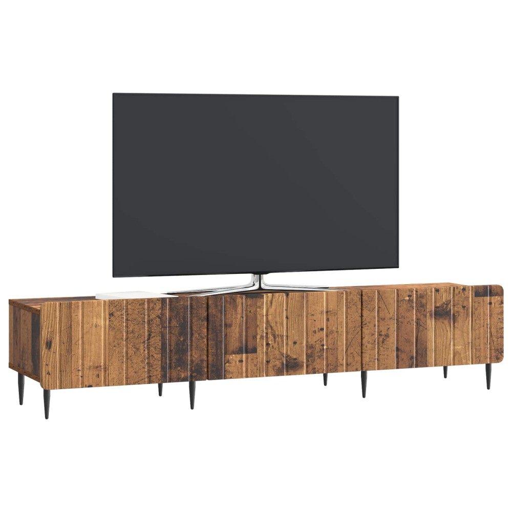 vidaXL Ντουλάπι TV με συρτάρι Παλαιωμένο ξύλο 147 x 34,5 x 32 εκ