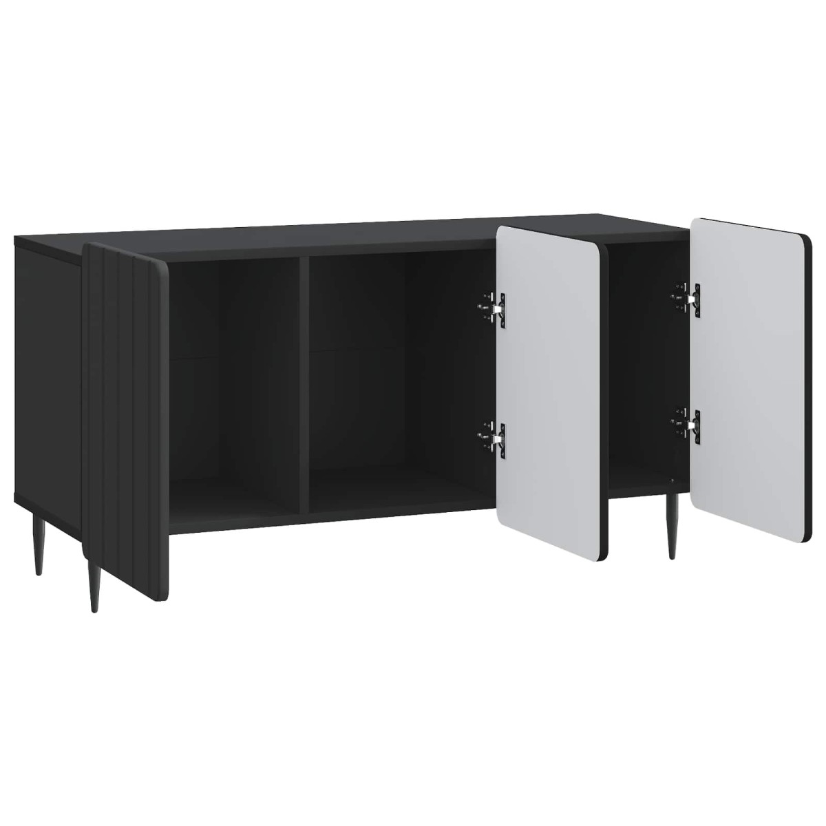 vidaXL Ντουλάπι TV Μαύρο 99 x 34,5 x 52 cm Επεξεργασμένο Ξύλο