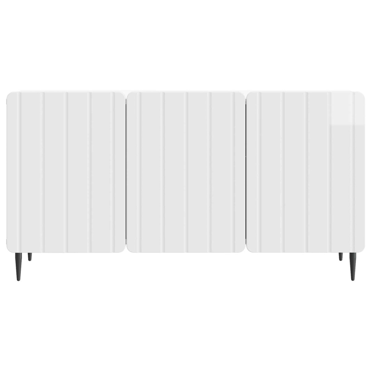 vidaXL Ντουλάπι TV Γυαλιστερό Λευκό 99 x 34,5 x 52 cm