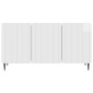 vidaXL Ντουλάπι TV Γυαλιστερό Λευκό 99 x 34,5 x 52 cm