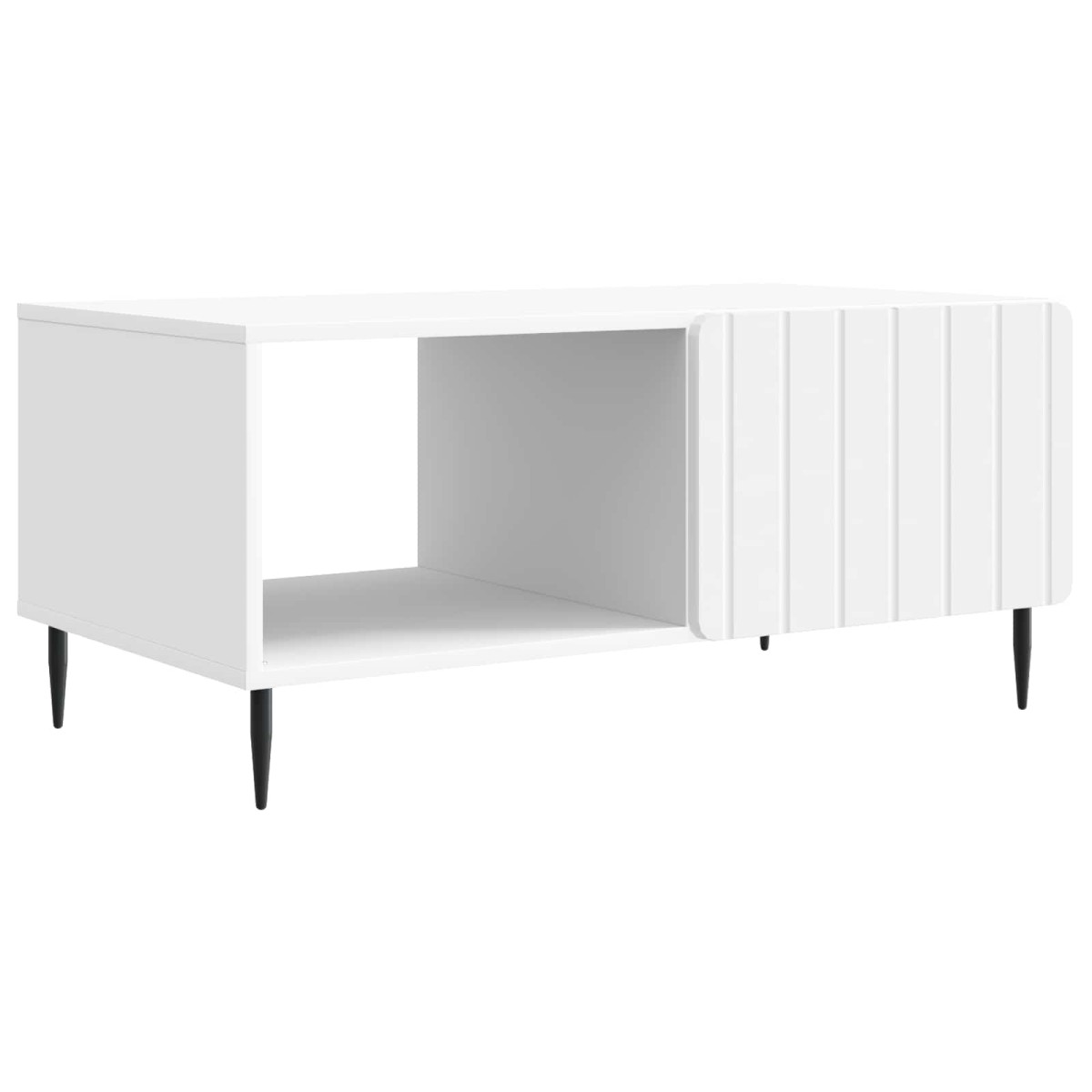 vidaXL Τραπεζάκι σαλονιού Λευκό 90 x 50 x 40 cm Επεξεργασμένο Ξύλο