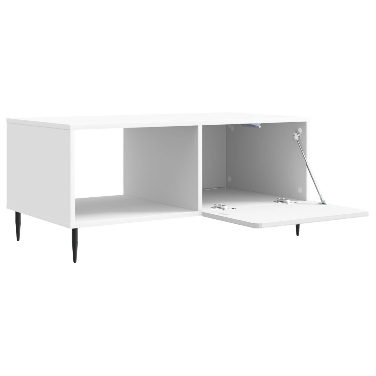 vidaXL Τραπεζάκι σαλονιού Λευκό 90 x 50 x 40 cm Επεξεργασμένο Ξύλο