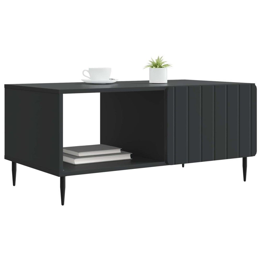 vidaXL Τραπεζάκι σαλονιού Μαύρο 90 x 50 x 40 cm Επεξεργασμένο Ξύλο