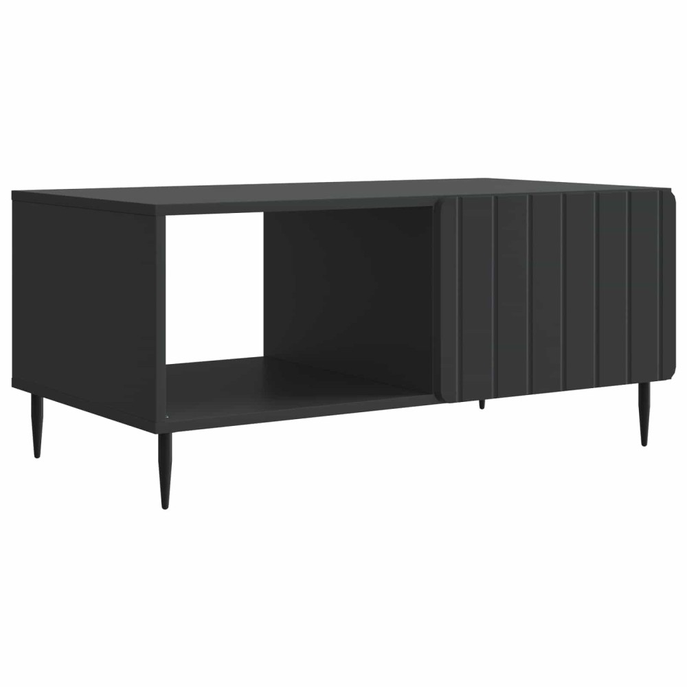 vidaXL Τραπεζάκι σαλονιού Μαύρο 90 x 50 x 40 cm Επεξεργασμένο Ξύλο