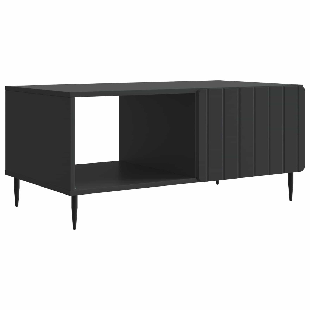 vidaXL Τραπεζάκι σαλονιού Μαύρο 90 x 50 x 40 cm Επεξεργασμένο Ξύλο