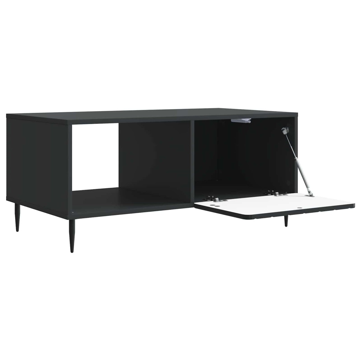 vidaXL Τραπεζάκι σαλονιού Μαύρο 90 x 50 x 40 cm Επεξεργασμένο Ξύλο