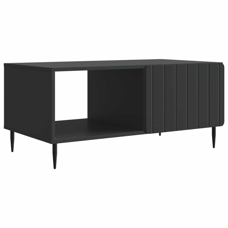 vidaXL Τραπεζάκι σαλονιού Μαύρο 90 x 50 x 40 cm Επεξεργασμένο Ξύλο