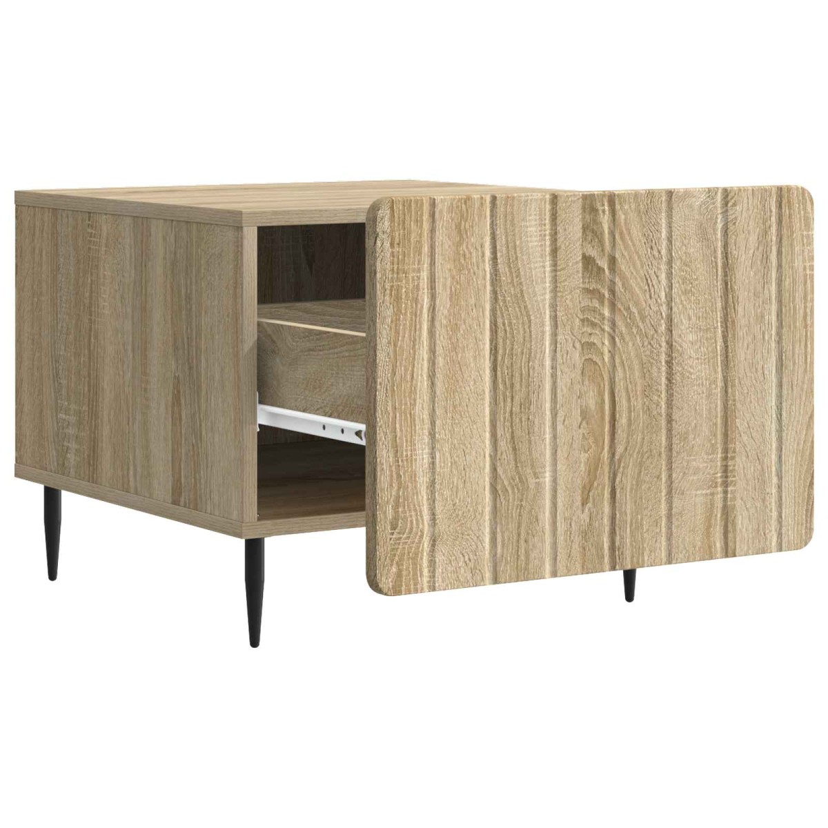 vidaXL Τραπεζάκι σαλονιού με συρτάρι Sonoma Δρυς 49 x 50 x 42 εκ.