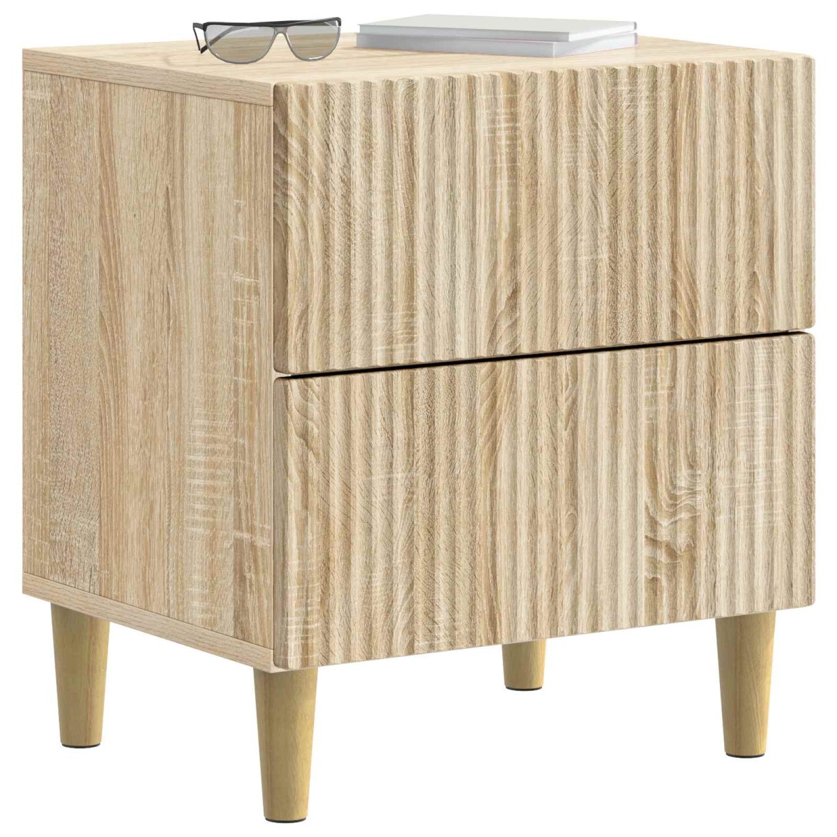vidaXL Κομοδίνο 2 τεμ. Sonoma Δρυς 43 x 34,5 x 48 εκ