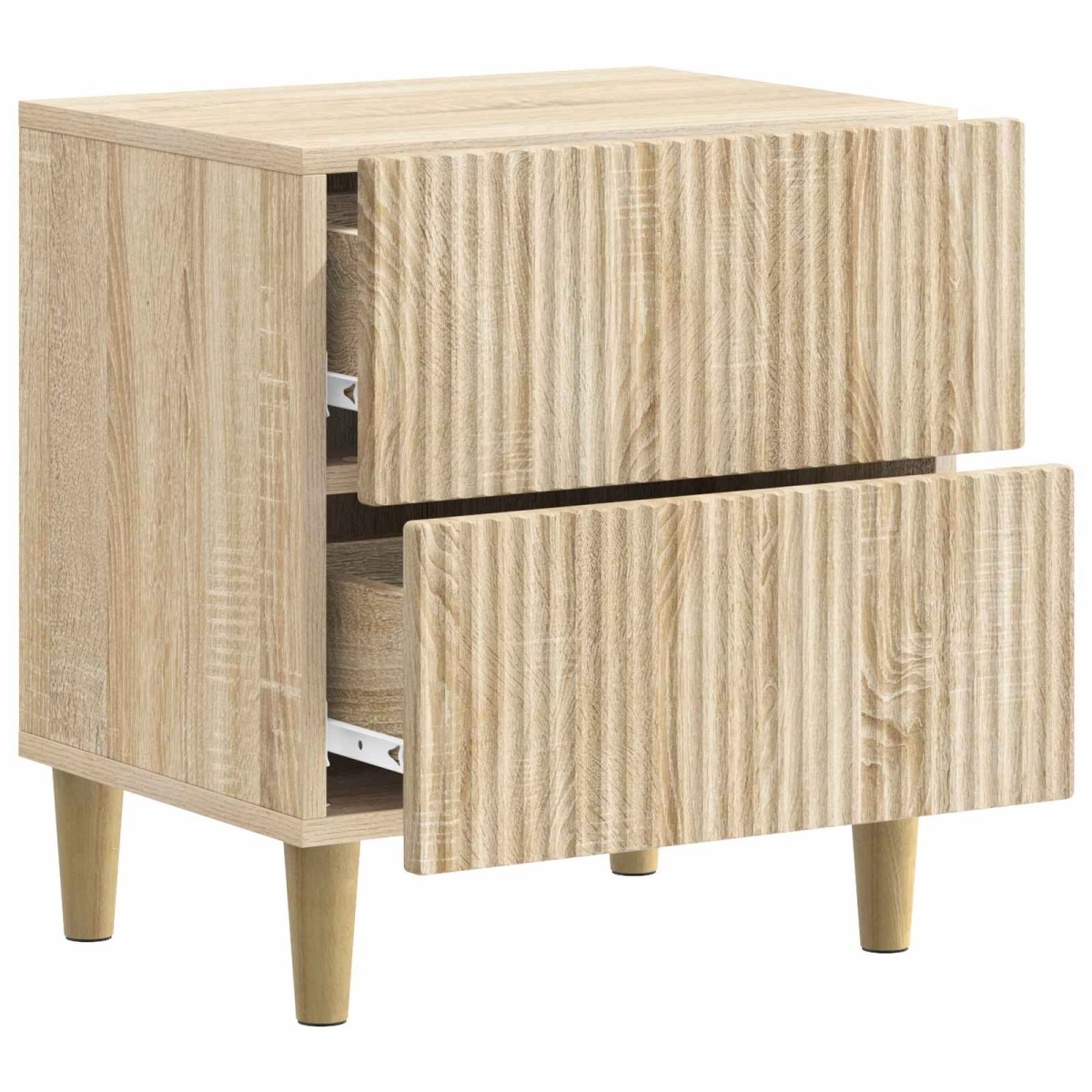 vidaXL Κομοδίνο 2 τεμ. Sonoma Δρυς 43 x 34,5 x 48 εκ