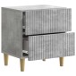 vidaXL Κομοδίνο Γκρι Σκυροδέματος 43 x 34,5 x 48 εκ Επεξεργασμένο Ξύλο