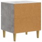 vidaXL Κομοδίνο Γκρι Σκυροδέματος 43 x 34,5 x 48 εκ Επεξεργασμένο Ξύλο