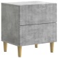 vidaXL Κομοδίνο Γκρι Σκυροδέματος 43 x 34,5 x 48 εκ Επεξεργασμένο Ξύλο