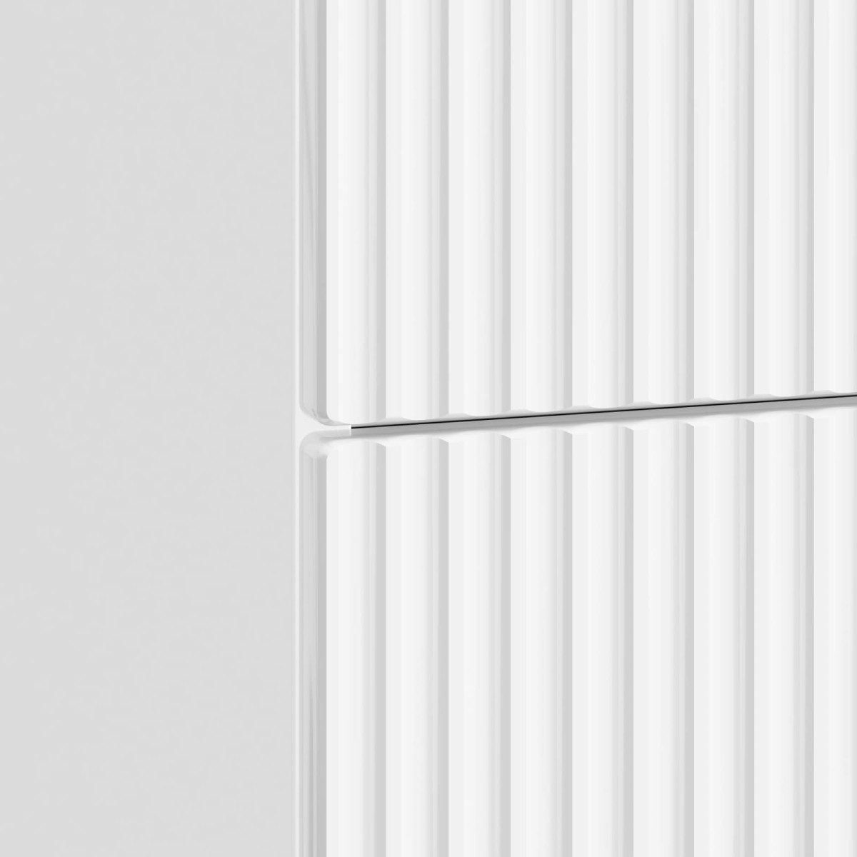 vidaXL Κομοδίνο Γυαλιστερό Λευκό 43 x 34,5 x 48 εκ Επεξεργασμένο Ξύλο